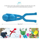 Winter Plastic Snowball Clip Kids Snow Sand Ball Maker Mold Toys (Double)