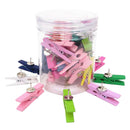 100x Wooden Clip Cloth Photo Paper Pegs Clothespin Craft for Bulletin Note Board