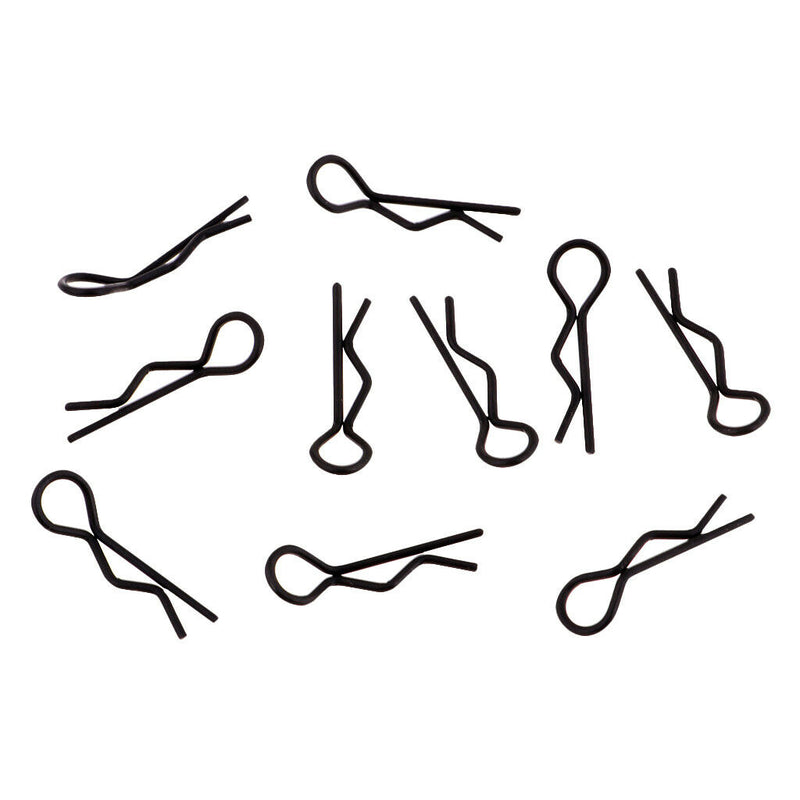 1/10 1/12 1/16 RC Buggy Black Metal Bodyshell Clips Pins for Redcat HPI 50x