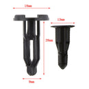 50 Pcs Nylon Bumper Push Fastener Rivet Clips Expansion Screw Kit