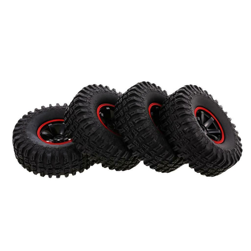 115mm Rubber Tire 1.9" Rim for 1/10 RC4WD D90 TF2 RC Crawler Off-Road Buggy