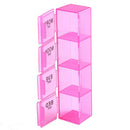 Monthly Pill Organizer Pills Holder For Travel 28 Day Compartments Transparent
