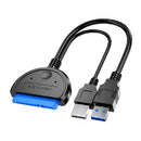 SATA to USB 3.0 2.5/3.5 inches HDD SSD Hard Drive Converter Cable Line Adapter_