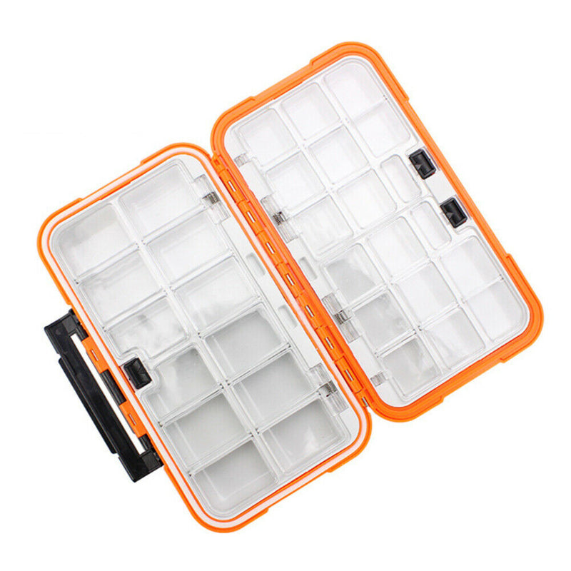 Fishing Tackle Box Double Sided Fishing Lure Bait Hook Storage Box (L) A