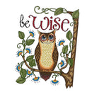 Cartoon Owl Stamped Cross Stitch Kit DIY Handmade Needlework for Beginners