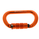 2x Oval  Mountaineering Carabiner W/Hook Lock Outdoor Safety Buckle Climbing