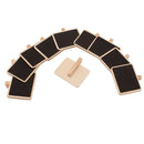 10x Mini Wooden Message Board Small Memo Note Chalkboard Clip Hanging Sign Note
