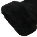 Autumn and Winter Suede Gloves Women's Warm Press Screen Haired Gloves Ridi