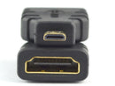 Regular HDMI Type A Female to Micro HDMI Type D Male Adapter Converter Connector