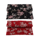 100x140cm Chinese Floral Plum Blossom Printed Sewing 100% Cotton Fabric Red