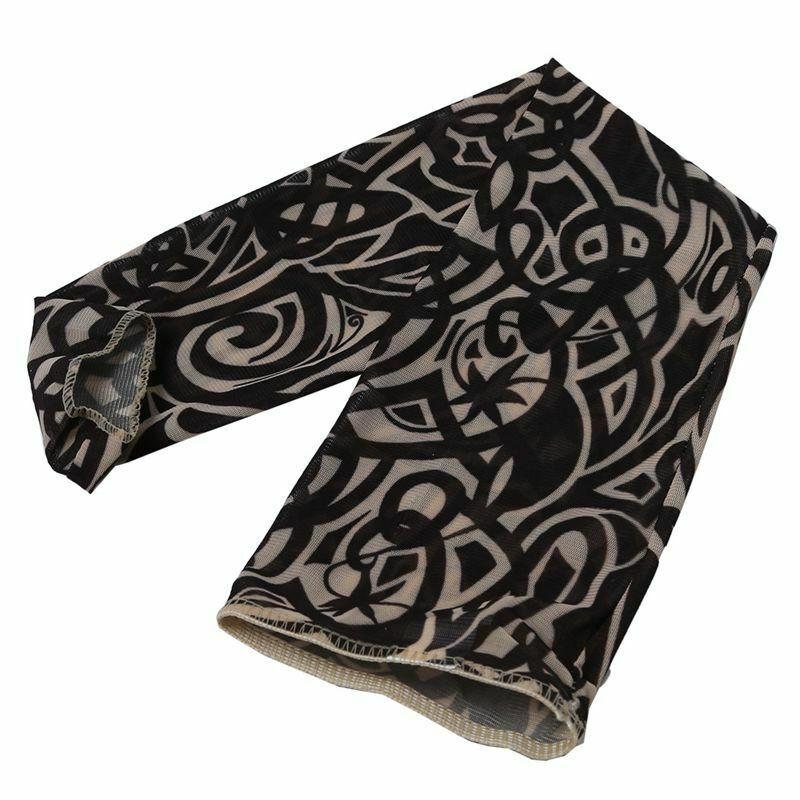 2 x Tribal Loop Sun Protection Temporary Tattoo Arm Sleeves Oversleeve I9A1