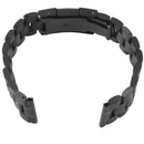 24mm Stainless Steel Watch Band Strap Straight End (Black) P3H1