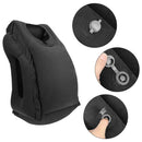 Portable Folding Inflatable Pillows Body Back Support Travel Cushion (Black A