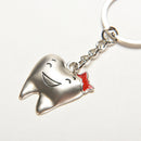 1 Pair Smiling Tooth Lover Keychain Key Ring Keyfob Girl Boy Creative Gift HotLJ