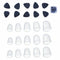 Meideal 15 pcs Clear Guitar Fingertip Protectors in 5 Sizes Silicone for Gu