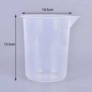 600mL Plastic Measuring Cup For Laboratory Beaker Graduated Cup Kitchen BakS Ew