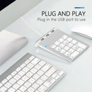 Rocketek USB 18 Keys Numeric Keypad Mini USB 2.0 Hub for Laptop Desktop PC
