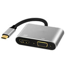 Usb3.1 To Hdmi Vga Adapter Dual Output Usb To Vga Hdmi 4K x 2K Hd 1080P Mul