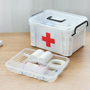 Plastic Multi-layer Medicine Chest Emergency Kit First Aid Drug Storage Box