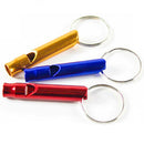 15pcs Emergency Whistle Aluminum Alloy Survival Whistle Keychain Outdoor Tool