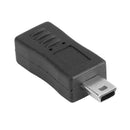 Mini USB 5Pin Male to Micro USB Female T Shape V3 to V8 Adapter Converter