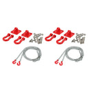 2Pcs Replacement 1:10 Metal Shackle Tow Hook Chain For Axial SCX10 CC01 RC Buggy