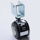 4Pcs 2 Inch Crib Casters Cabinet Clamp with Brake Wheels Nylon Furniture Ha