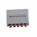 10x SPRING LEVER TERMINAL BLOCK ELECTRIC CABLE WIRE CONNECTOR 5 WAY Gw