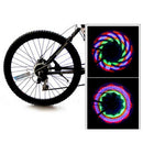 Bicyc motorcycle bike cycling tyre tire wheel valve 16 LED light lamp warning OZ