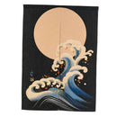 Japanese Noren Doorway Hanging Curtain Tapestry Decor Yellow Sun and Wave S