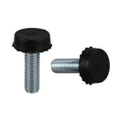 20pcs Screw On Type Furniture Glide Leveling Foot Adjuster 6x15x15mm D3Y2