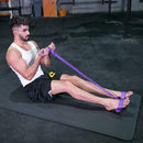 4 Tube Resistance Band Sit-up Pedal TPE Fitness Pull Rope Expander (Purple)