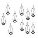 10Pcs Fishing Rod Guides Tips Repair Kit Spinning Lure Fishing Rod Guides