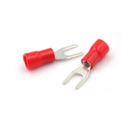 20PCS Red Insulated Fork Spade Wire Connector Electrical Crimp Terminal M4  Z