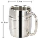 410Ml Stainless Steel Beer Cup Mugs Outdoor Camping Western Tea Coffee Cup
