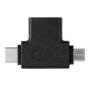 2-in-1 Micro USB & Type C 3.1 OTG Adapter, USB-C Male & Micro USB Male to USB-A