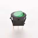 New ON/OFF LED 12V 16A DOT ROUND ROCKER SPST TOGGLE SWITCH CAR BOAT LIGHT GREEN