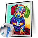 Painting By Numbers Kit DIY Color Dog Hand Painted Canvas Oil Art Picture