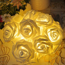 20LED Rose Wedding Garden Party Christmas Decoration String Light White