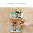 Suction Cup Kitchen Bathroom Corner Storage Rack Organizer Shower Shelf Bei T5M6