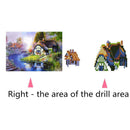 5D DIY Diamond Painting Relaxing Quiet Town Cross Stitch Embroidery Mosaic