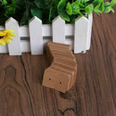 100Pcs Blank Earrings Ear Studs Tags Kraft Paper Display Card Hanging Jewel