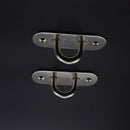 4Pcs 9Mm Stainless Steel Ceiling Hook Oblong Pad Eye Plate,Marine Hardware