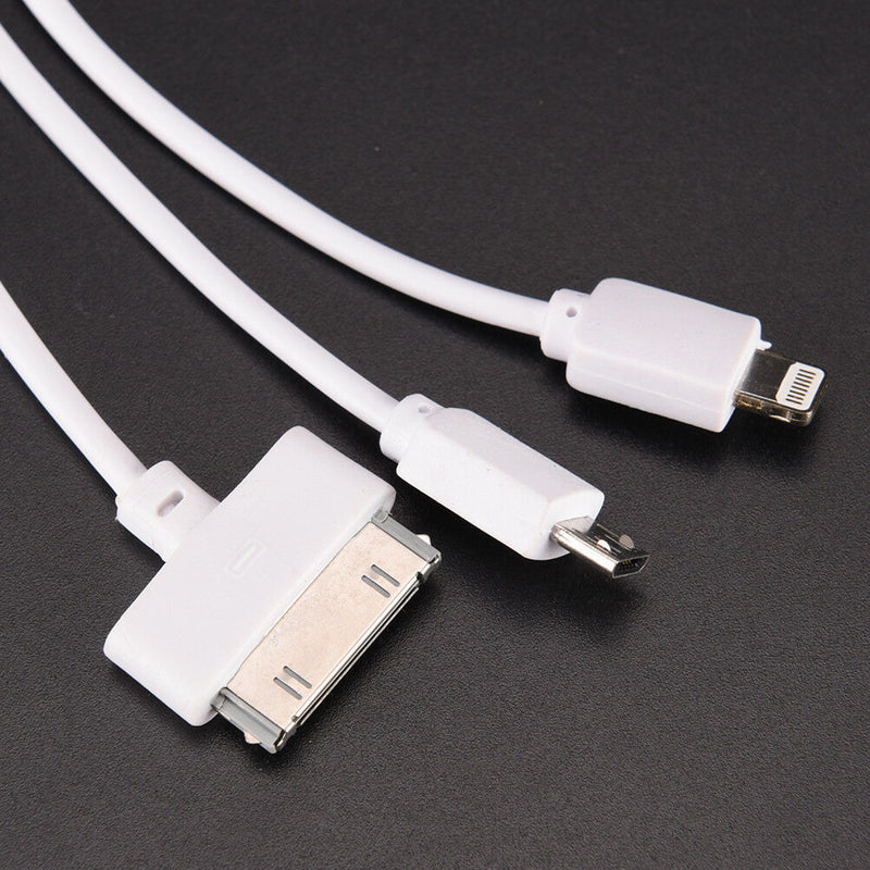3-IN-1 DATA SYNC MOBILE PHONE CHARGER MULTI CABLE FIT MICRO USB / cda CYES