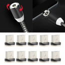10Pcs Fasting Charging Micro USB Magnetic Tips for Cellphone Shaver Headset