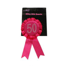 2pcs Diamante Rhinestone Rose 50th Birthday Party Rosette Satin Ribbon