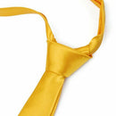 Unisex tie casual tie narrow thin - Solid Golden Yellow H2U7