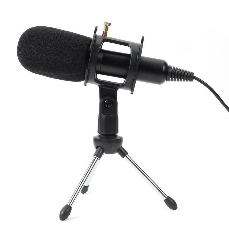 Condenser Wired Microphone MiC Sound Studio Recording USB Tripod Stand for PC