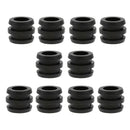Pack Of 10 Table Football Replacement Rubber Buffers, Rod Buffers 16mm Black