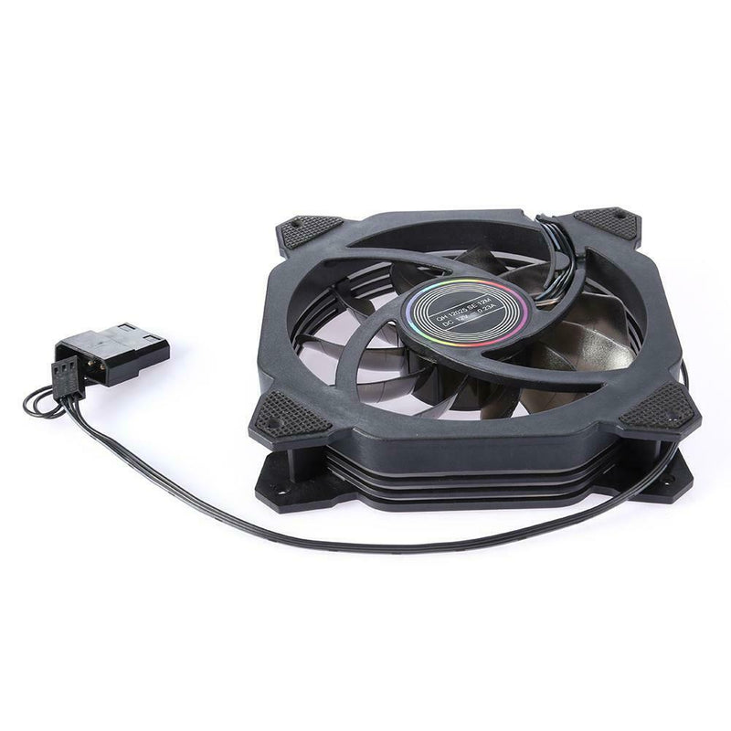 Silent Cooler 120mm Dual Halo Hydraulic Bearing CPU Cooling Fan (Multicolor